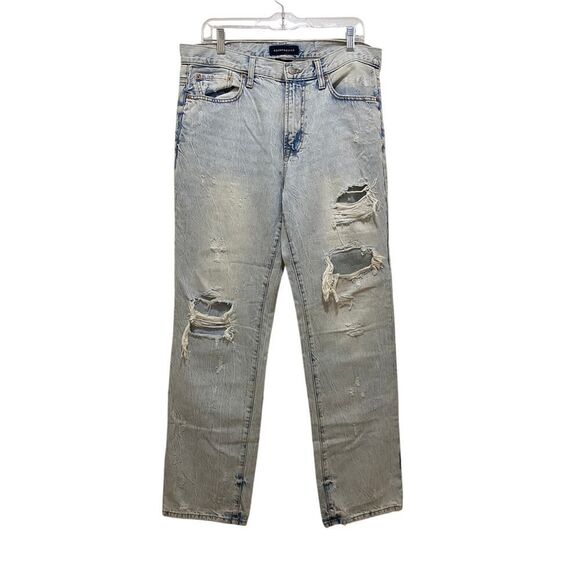 Aeropostale Men’s Distressed Straight-Leg Jeans Size 32x32 Rugged Y2K Everyday - Picture 1 of 9